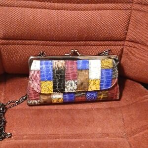 Patchwork Multicolor Clutch Bag